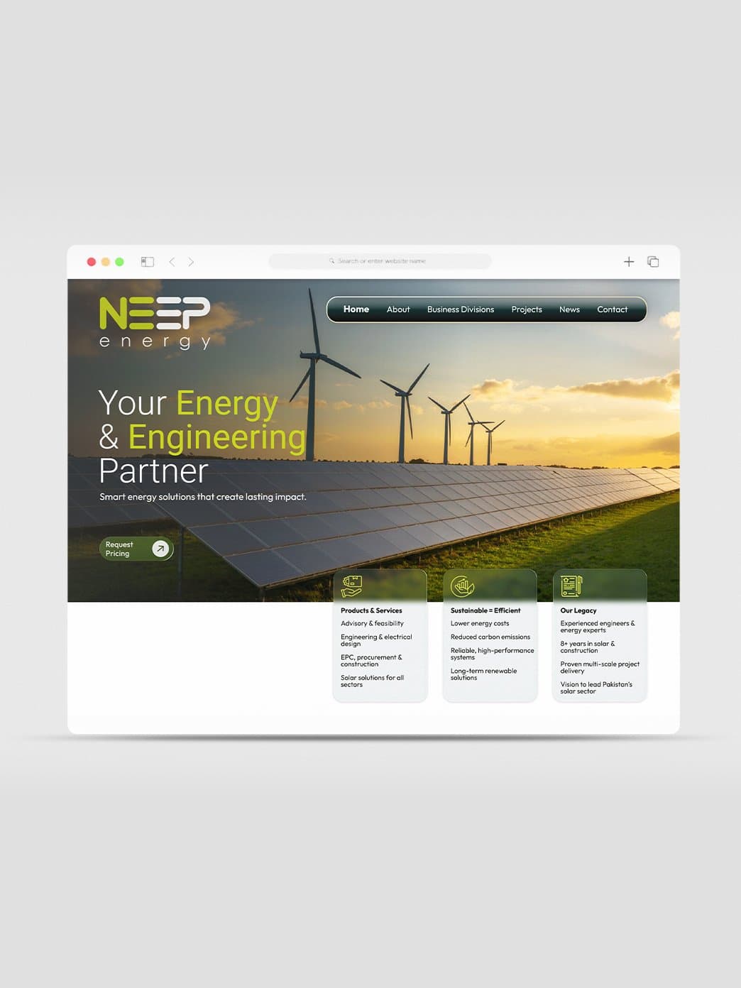 NEEP Energy – UI/UX